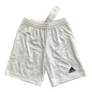 Adidas Entrada 22 Youth Soccer Shorts White Boys Small S 9-10 NWT NEW